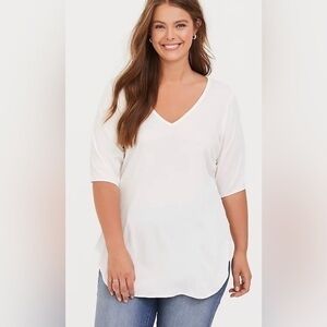 Torrid Stretch Challis Tunic Top